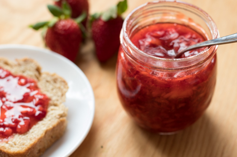 Strawberry Lemon Freezer Jam – Amy's Delicious Mess