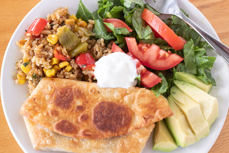 Beef and Bean Chimichangas {Or Freezer Burritos} - The Cook's Treat